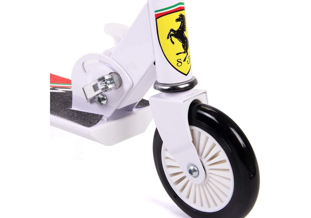 Ferrari Outdoor Ferrari 2 Wheel Scooter-White