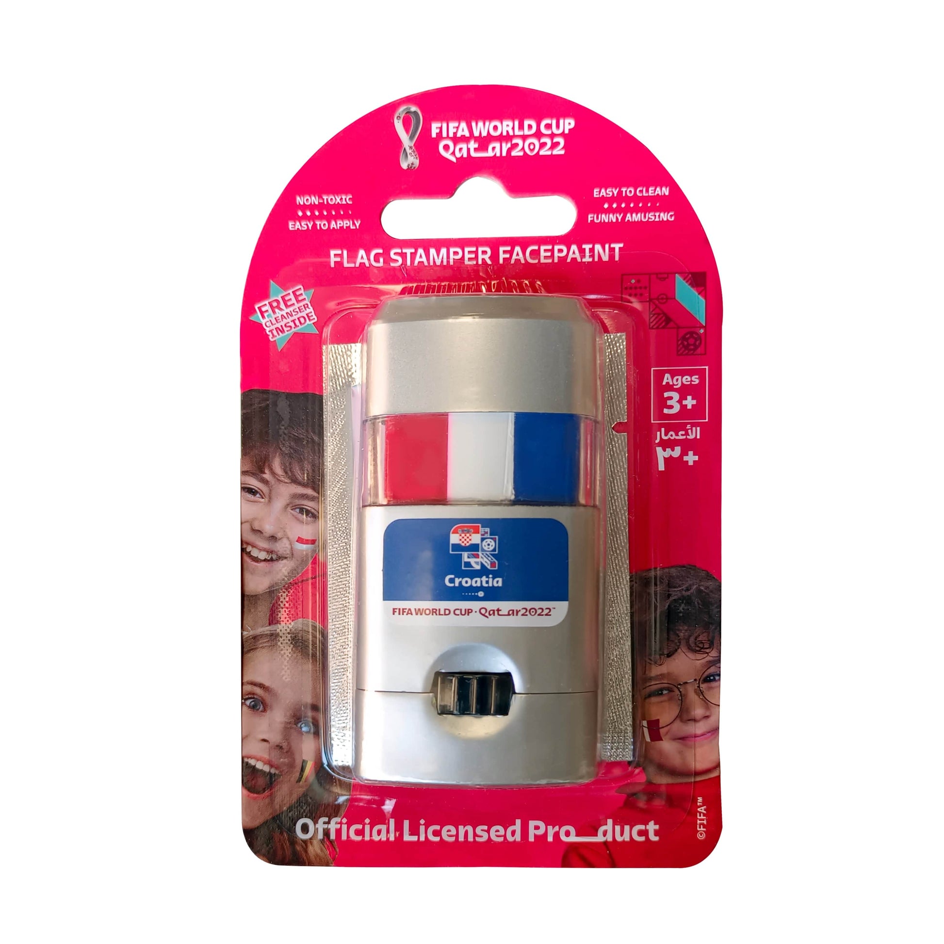FIFA Toys FIFA Flag Stamper Non Toxic | Flag Face Paint with Free Removing Cream - FRANCE