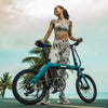 Fiido Fiido E-Bike Folding D11 Sky Blue, 20 Inch Electric Bikes For Adults, 36V Hidden Battery, Max Speed 25Km/H, Outdoor Cycling Bike