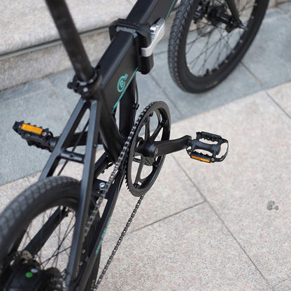 Fiido Fiido E-Bike Folding D4S Black, 20 Inch Electric Bikes For Adults, 36V 250W Mountain Ebike, Max Speed 25Km/H, Removable Battery, Outdoor Cycling Bike