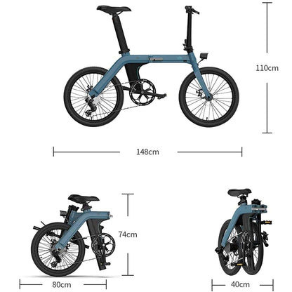Fiido Toys Fiido E-Bike Folding D11 Sky Blue