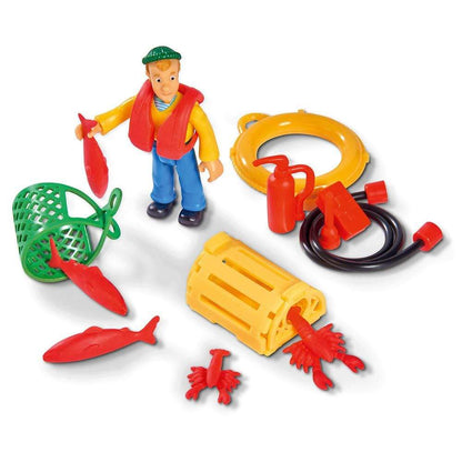 Fireman Sam Toys Fireman Sam Charlies Fishing Boat and Figurine