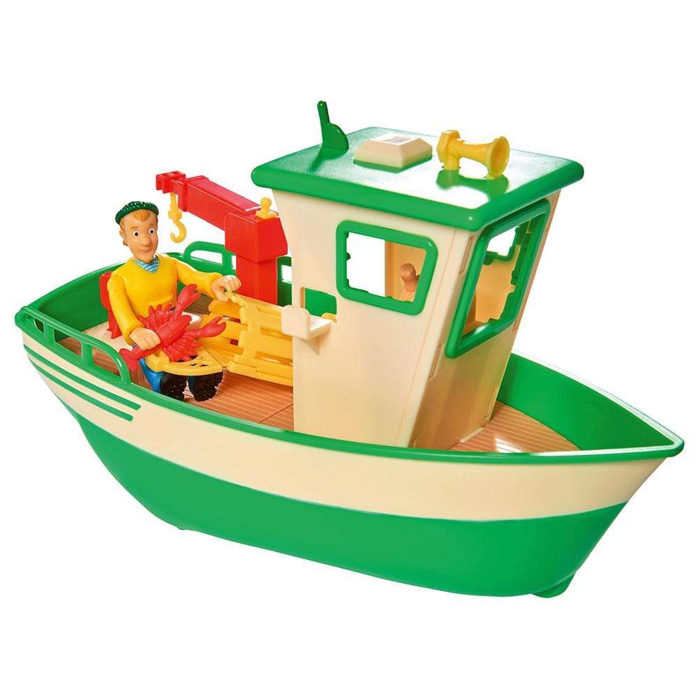 Fireman Sam Toys Fireman Sam Charlies Fishing Boat and Figurine