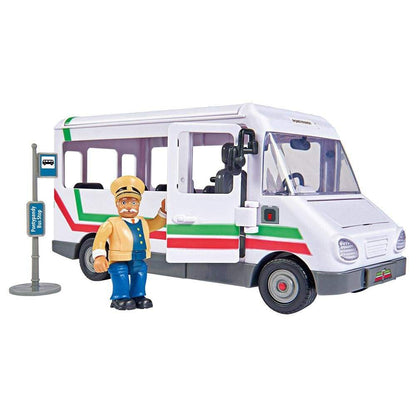 Fireman Sam Toys Fireman Sam Trevors Bus Incl Figurine