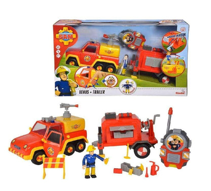 Fireman Sam Toys Fireman Sam Venus with Trailer & Figurine