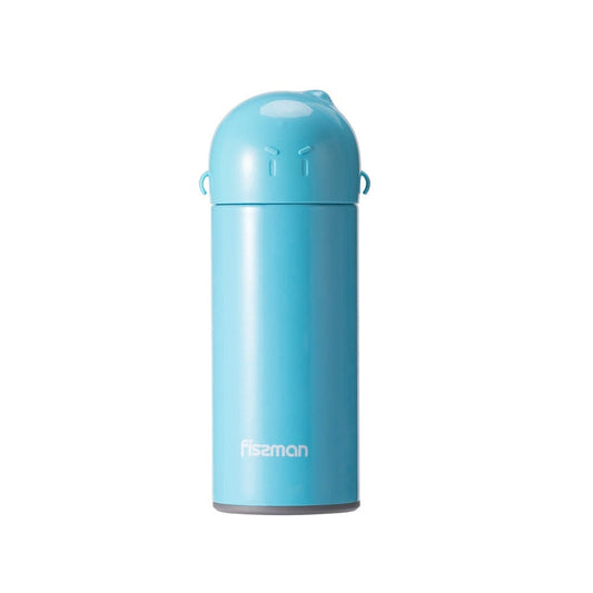 Fissman Babies Double Wall Vacuum Thermos Bottle Blue/Yellow 300ml