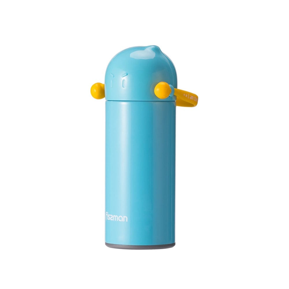 Fissman Babies Double Wall Vacuum Thermos Bottle Blue/Yellow 300ml
