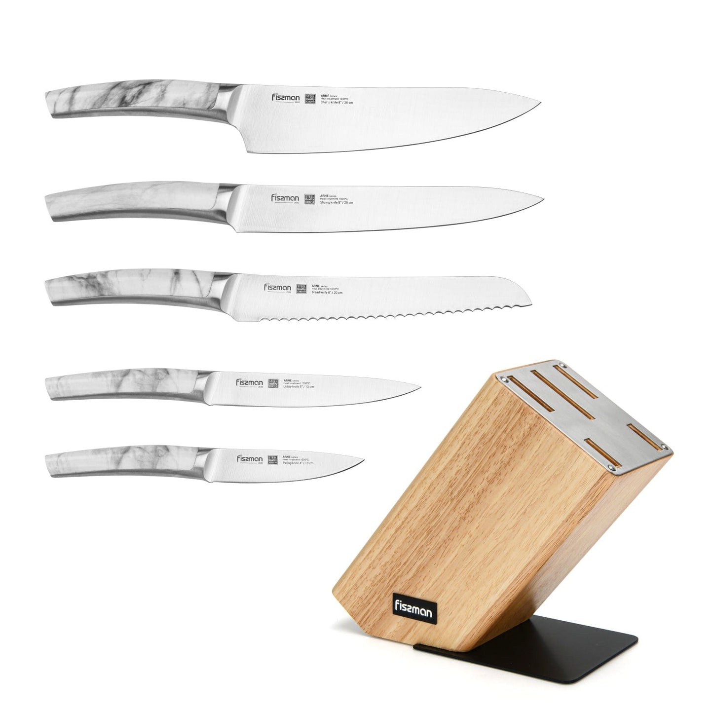 Fissman Home & Kitchen Arne Knife Set With Wooden Block