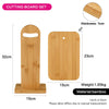 Fissman Home & Kitchen Bamboo Cutting Board Set 23cm