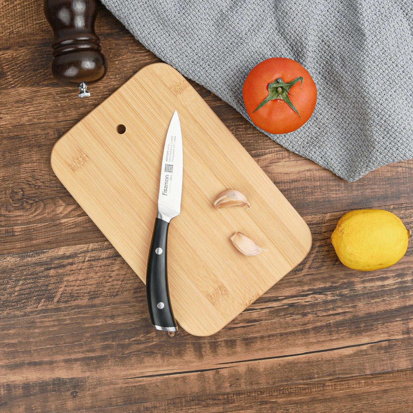 Fissman Home & Kitchen Bamboo Cutting Board Set 23cm