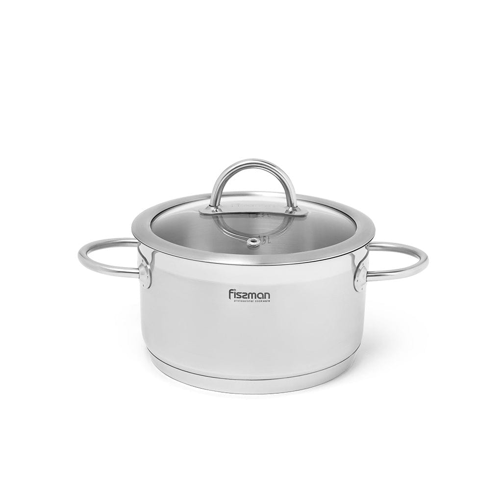 Fissman Home & Kitchen Benjamin Casserole With Lid 18cm - Silver