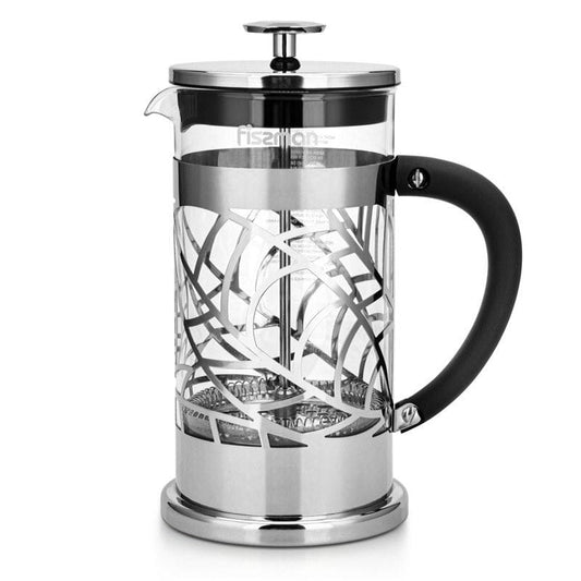 Fissman Home & Kitchen Bicerin French Press Coffee Maker 1000ml (Borosilicate Glass)