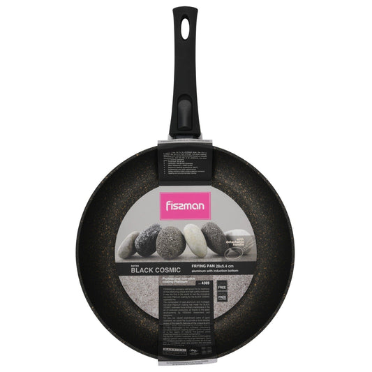 Fissman Home & Kitchen Black Cosmic Frying Pan With Detachable Handle