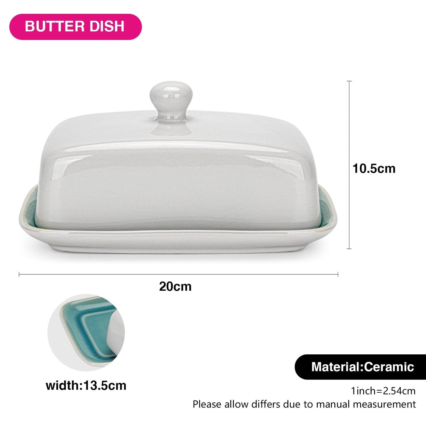 Fissman Home & Kitchen Celine Butter Dish