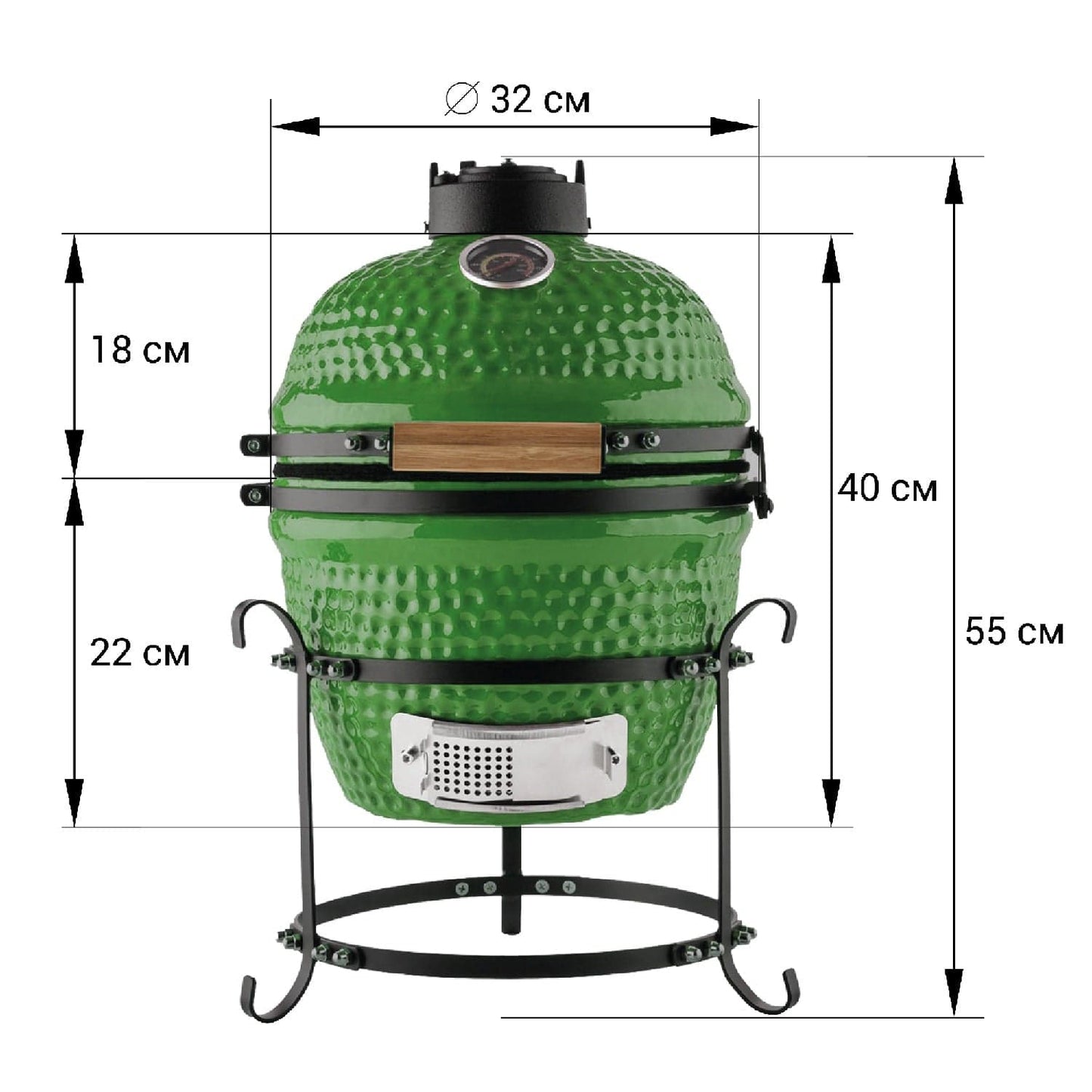 Fissman Home & Kitchen Ceramic Grill - Green