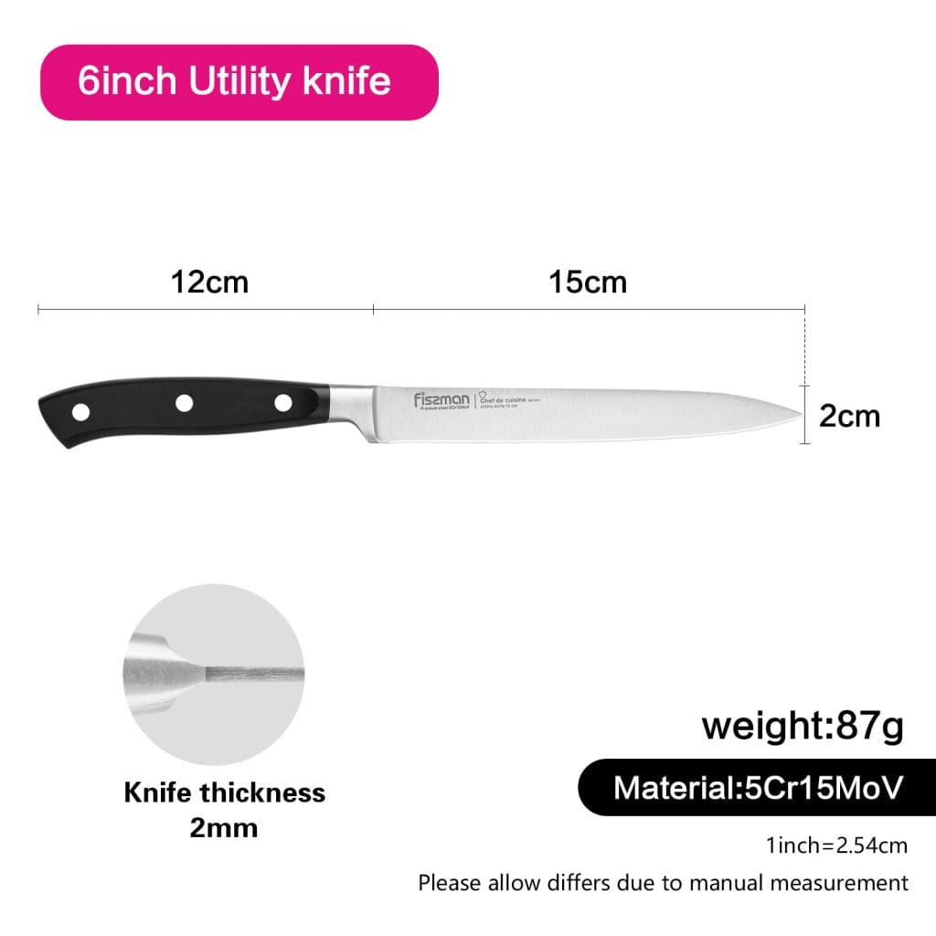 Fissman Home & Kitchen Chef De Cuisine 6" Utility Knife