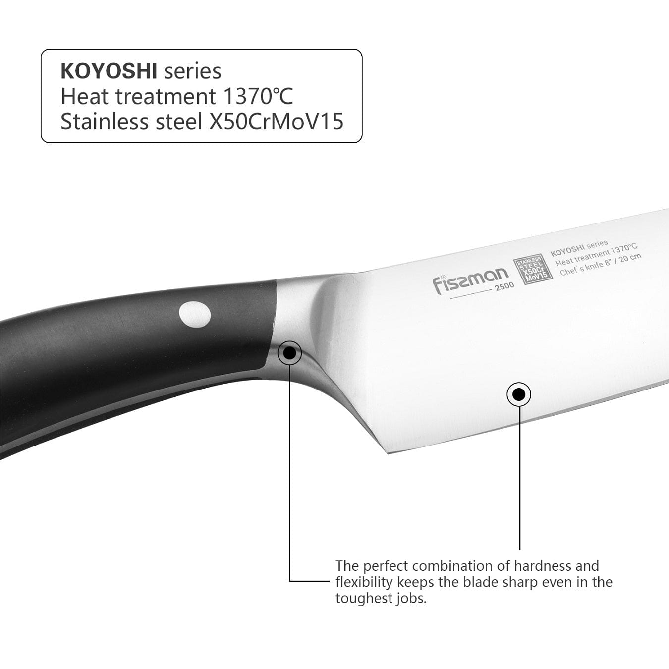 Fissman Home & Kitchen Chef Knife 8 Inch Koyoshi