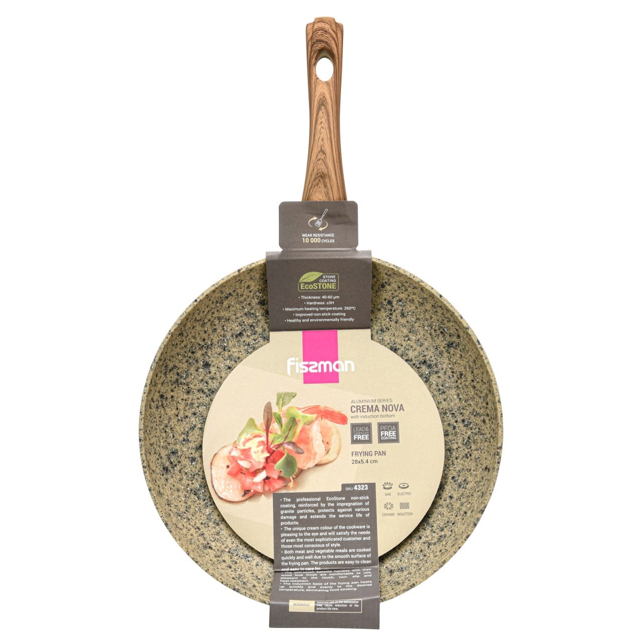 Fissman Home & Kitchen Crema Nova Frying Pan 28cm