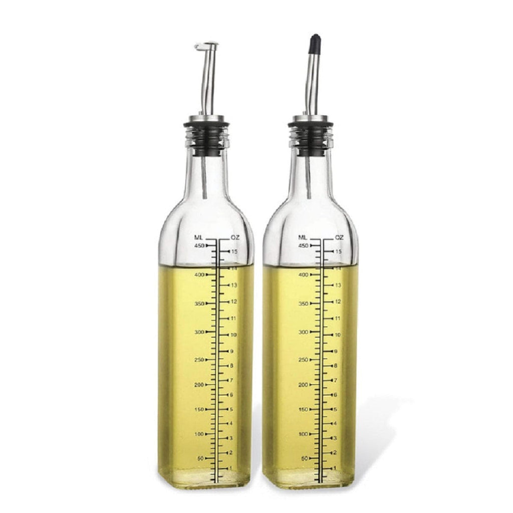 Fissman Home & Kitchen Cruet Glass Oil and Vinegar Bottle Set