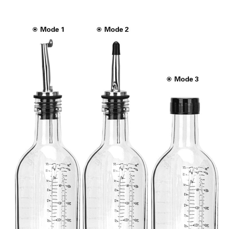 Fissman Home & Kitchen Cruet Glass Oil and Vinegar Bottle Set