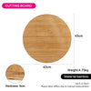 Fissman Home & Kitchen Cutting Board Bamboo Round 43cm