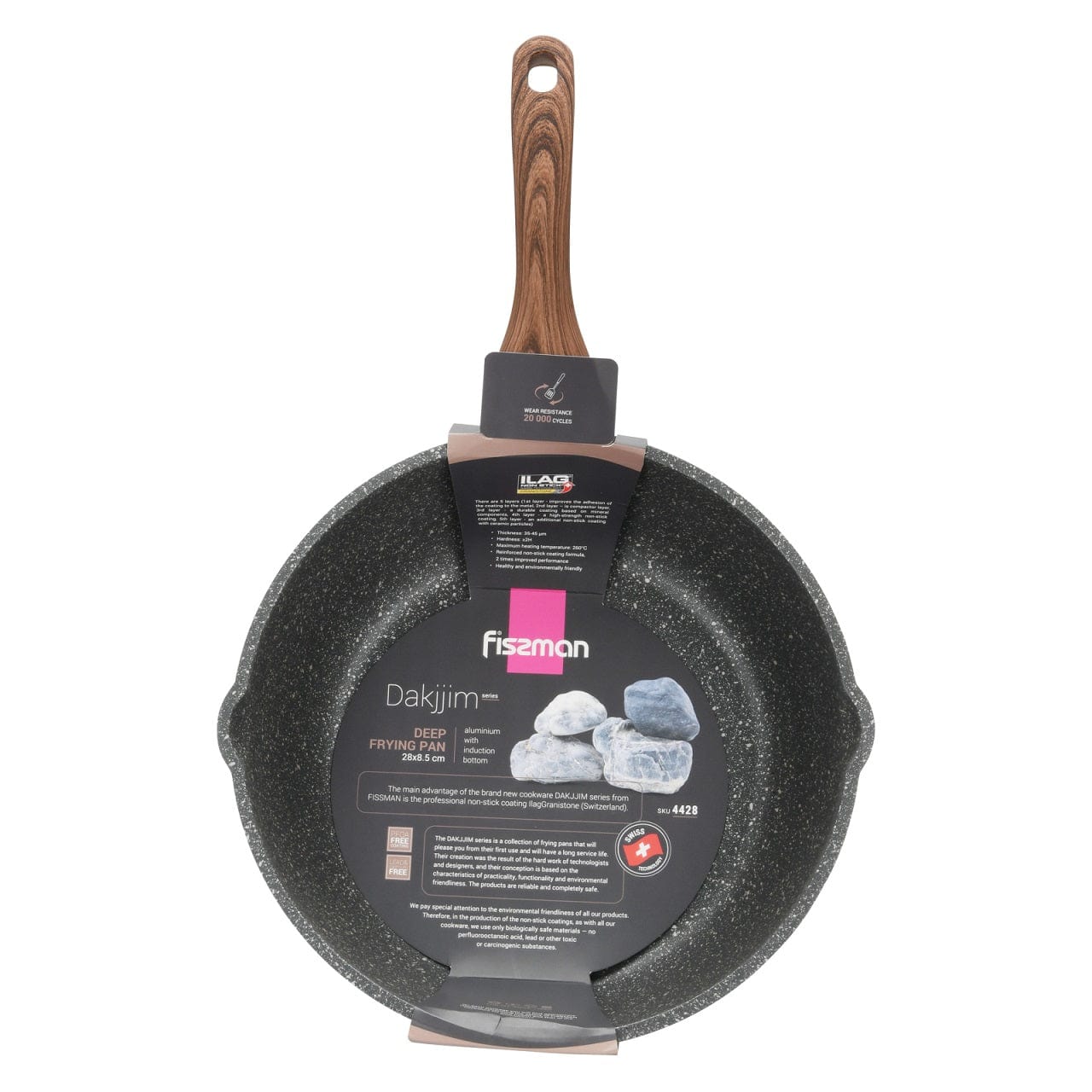 Fissman Home & Kitchen Dakjjim Deep Frying Pan 28cm