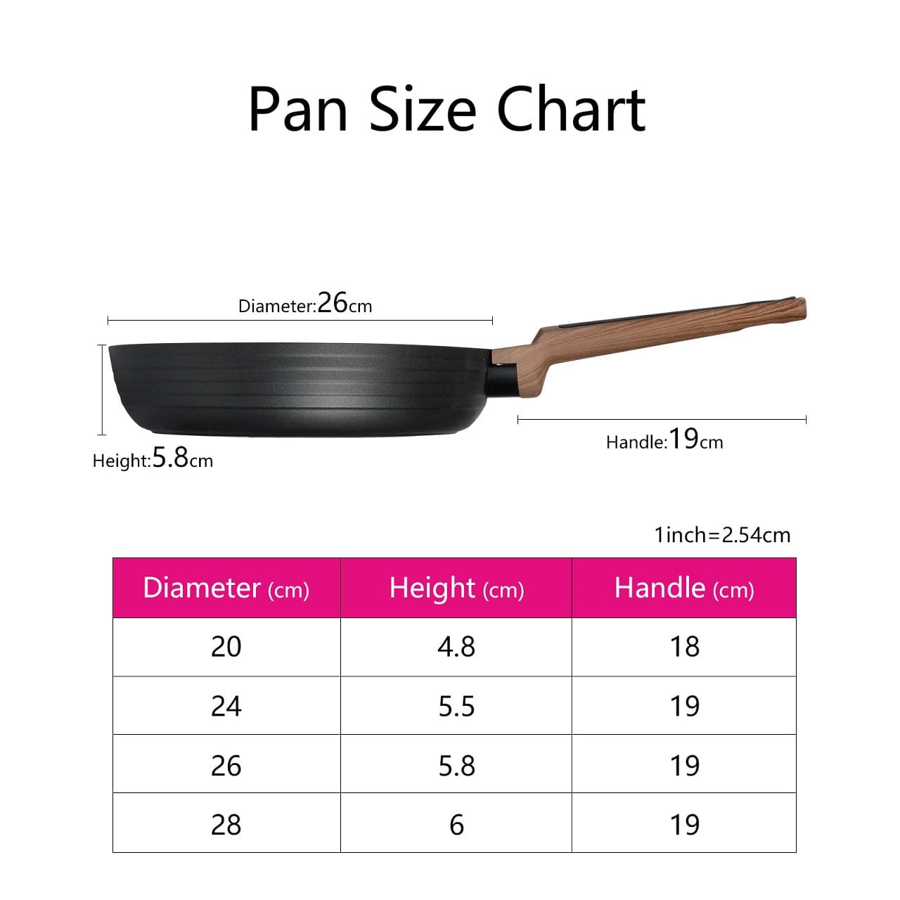 Fissman Home & Kitchen Diamond Frying Pan 24cm