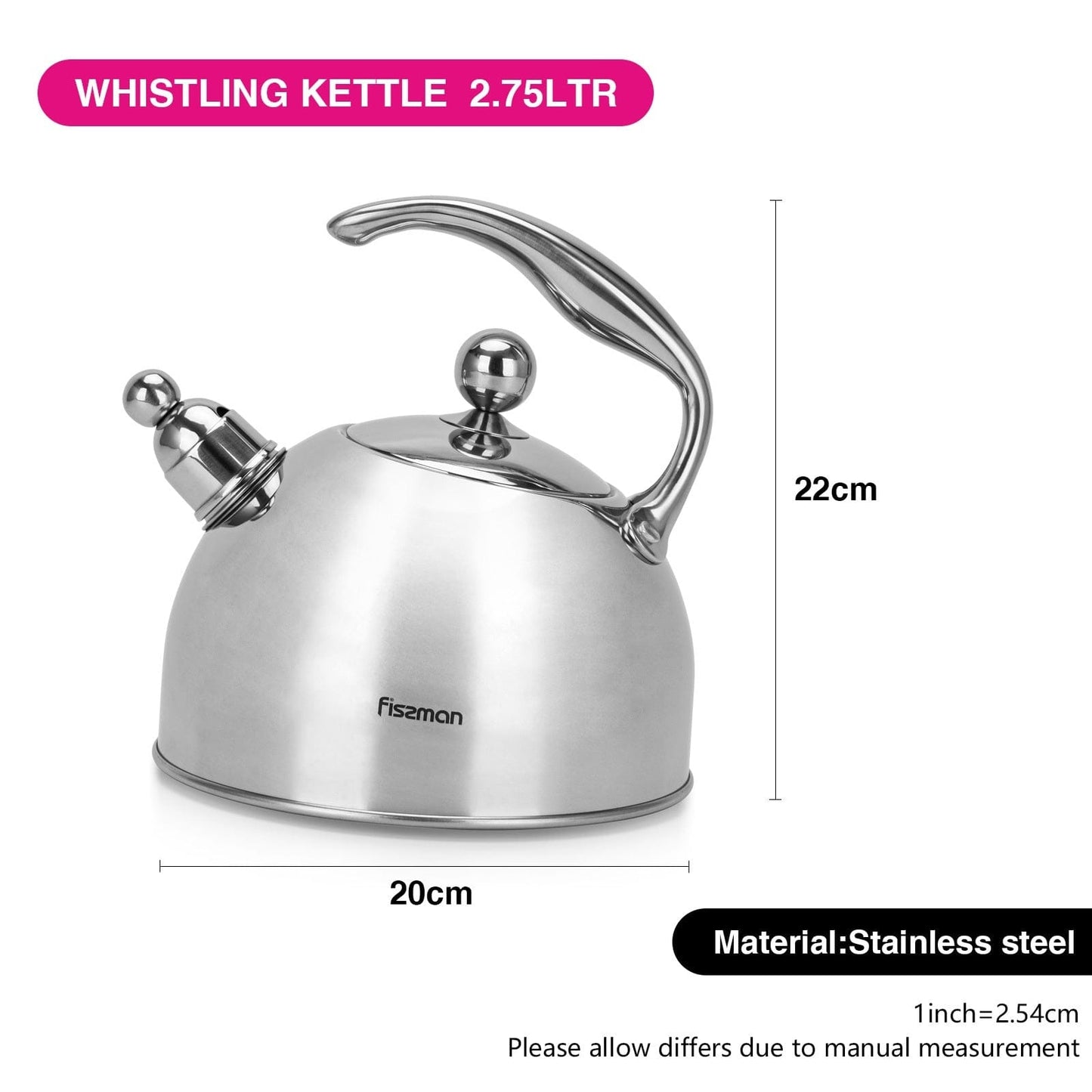 Fissman Home & Kitchen Fiona Whistling Kettle 2.75L