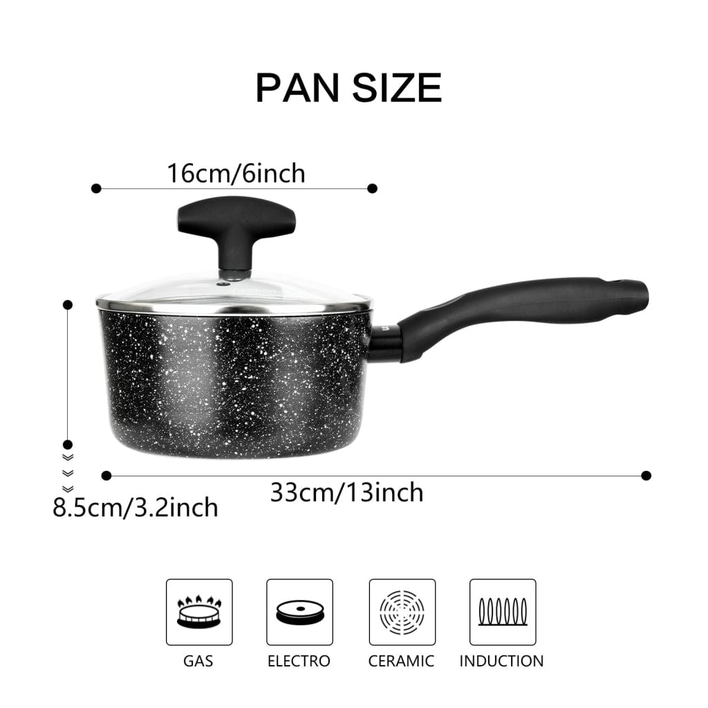 Fissman Home & Kitchen Fiore Aluminum Sauce Pan 16cm