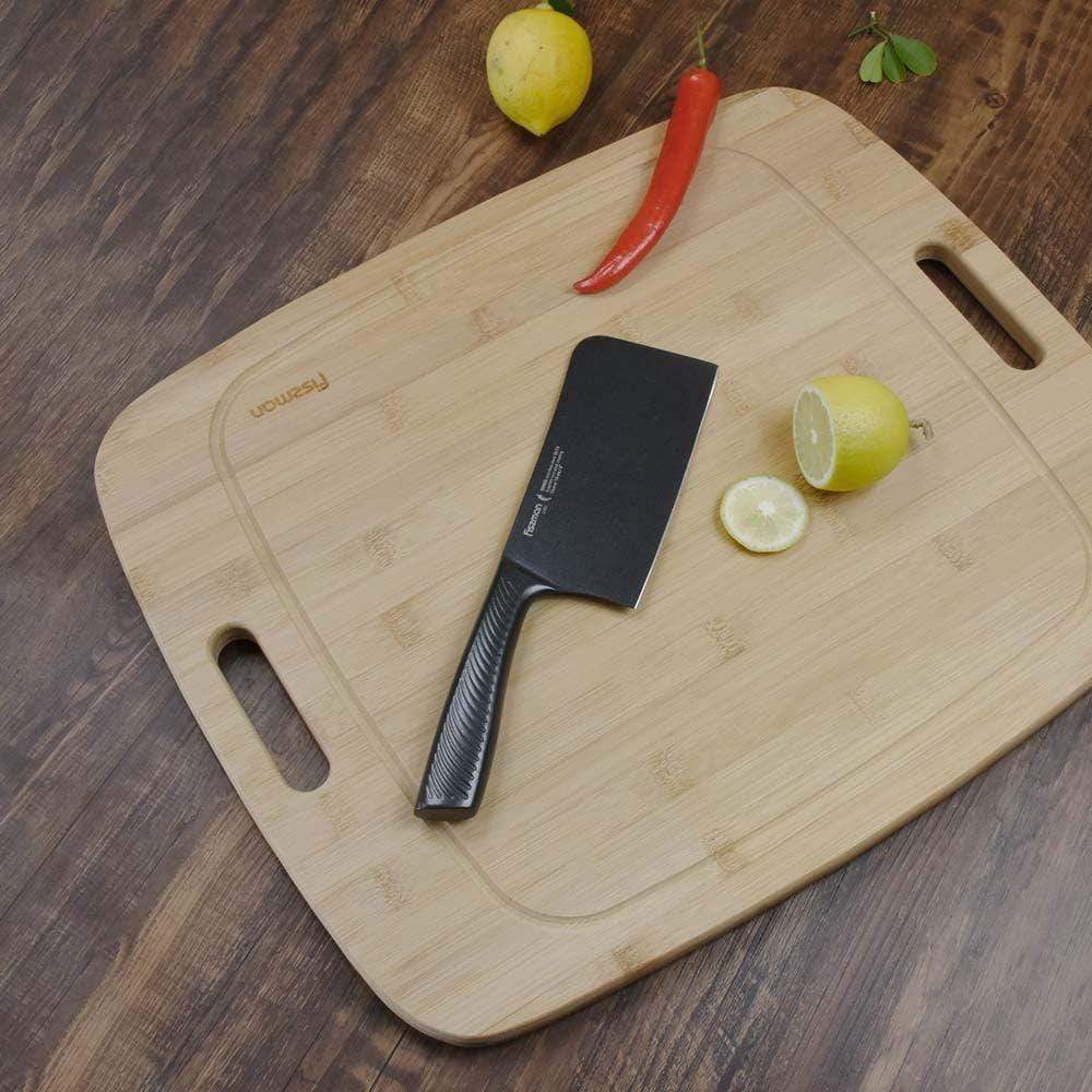 Fissman Home & Kitchen Fissman My Kitchen Rectangle Bamboo Cutting Board (49X41X1.9 cm) - 8776