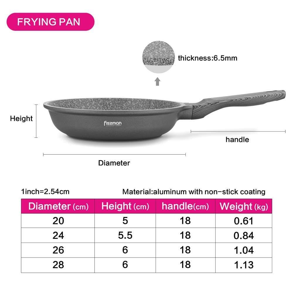 Fissman Home & Kitchen Fissman Prestige Frying Pan 24cm (5045)