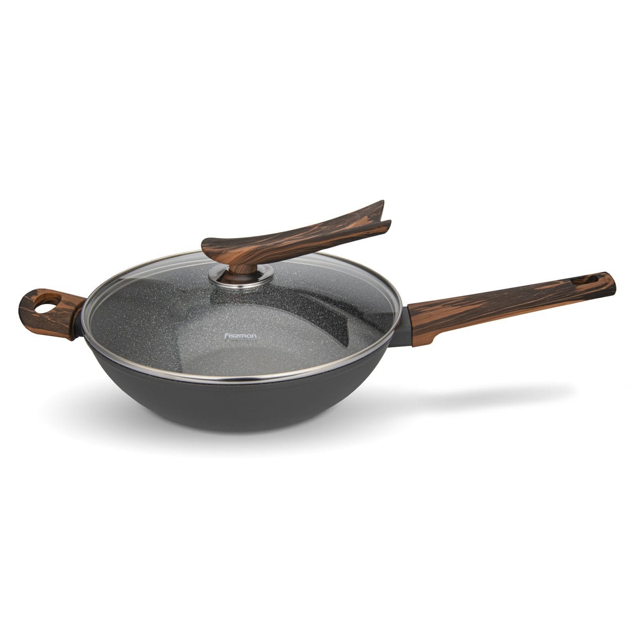 Fissman Home & Kitchen Fissman Wok Pan Capella 28cm with Glass Lid