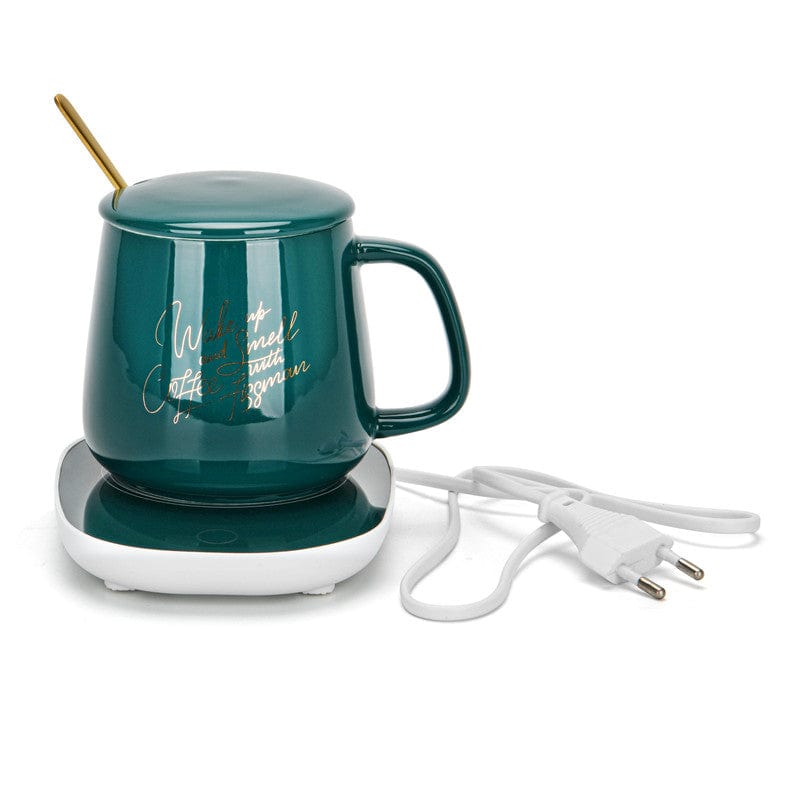 Fissman Home & Kitchen Gift Set Mug With Warmer And Spoon 350ml