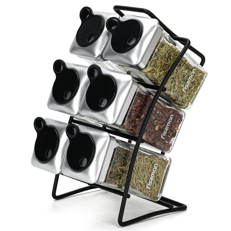 Fissman Home & Kitchen Glass Condiments With Stand