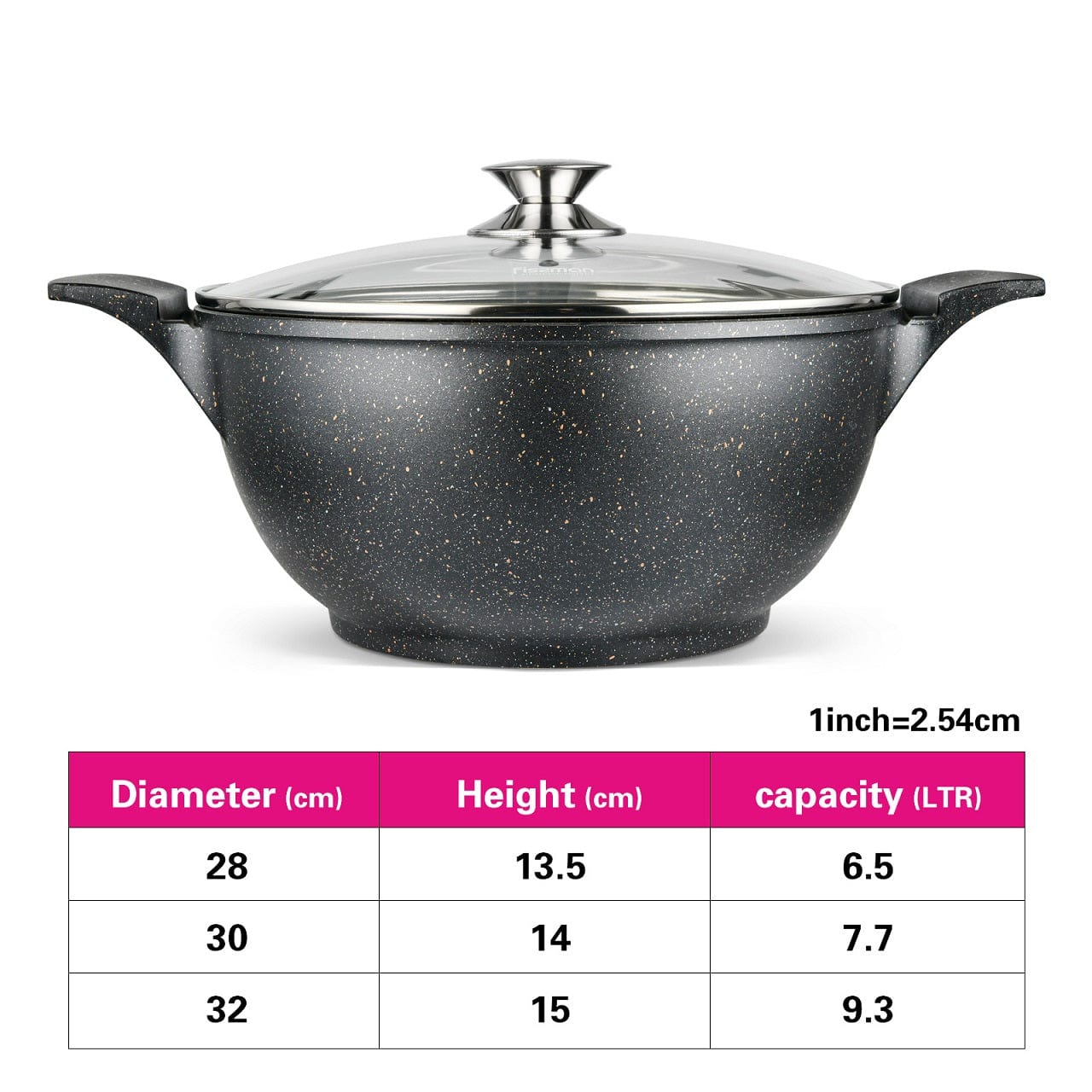 Fissman Home & Kitchen Grande StockPot 28cm With Glass Lid