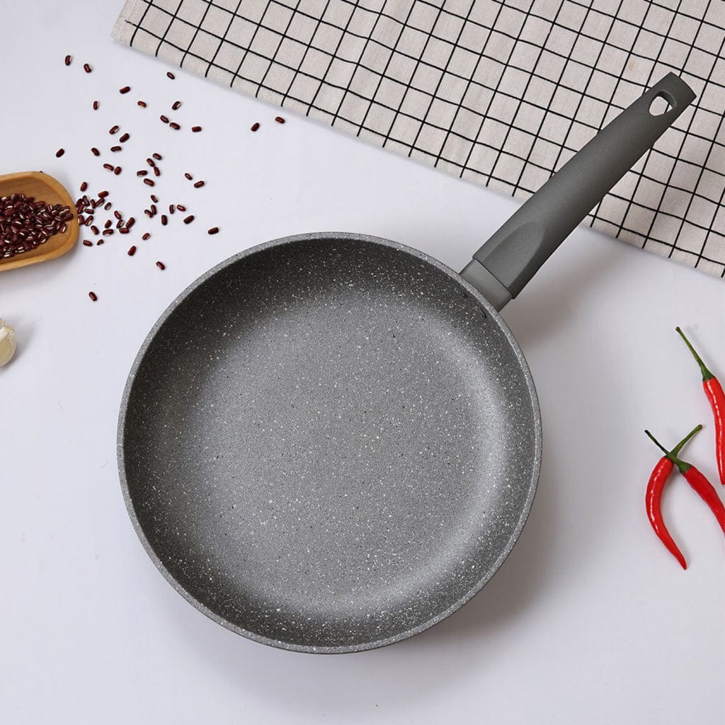 Fissman Home & Kitchen Grey Stone Deep Frying Pan 24cm