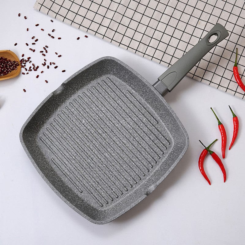 Fissman Home & Kitchen Grey Stone Square Grill Pan 24cm