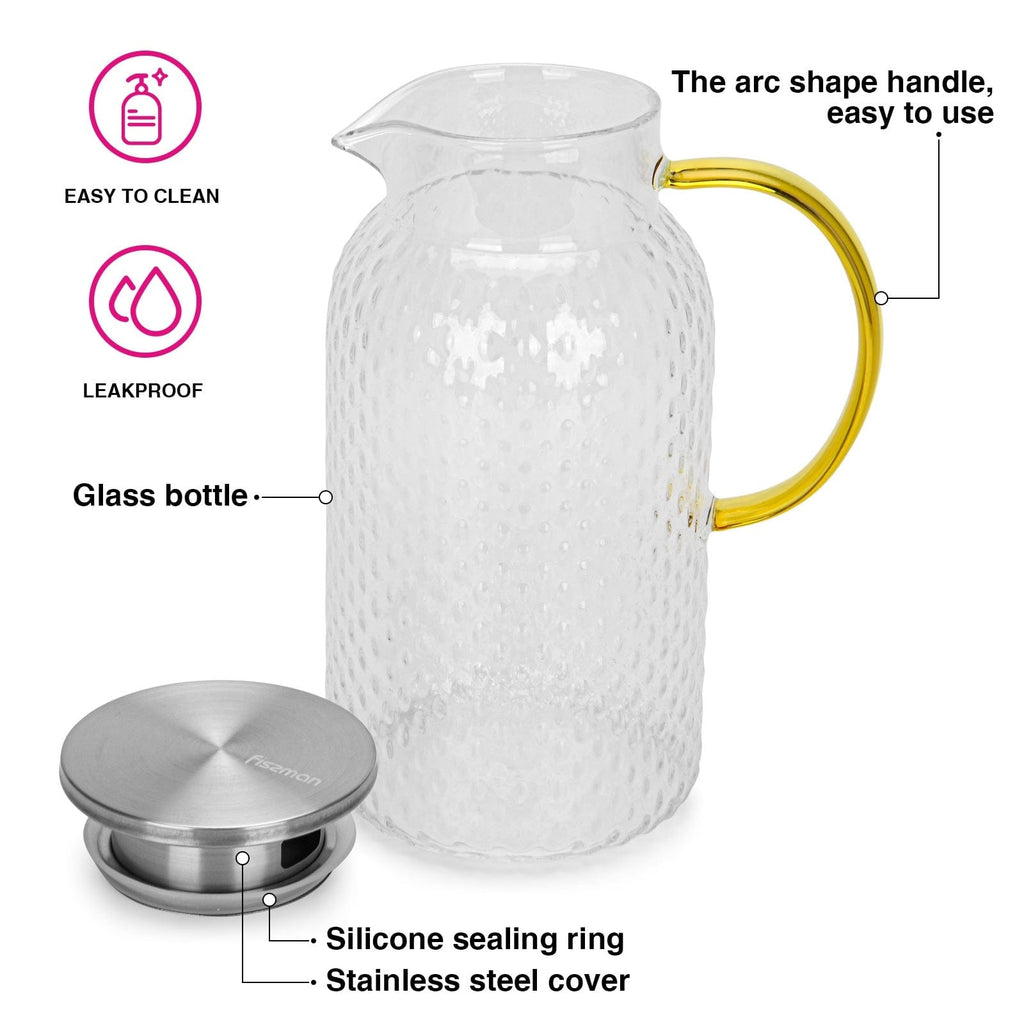 Fissman Home & Kitchen Jug 1900ml With Filter (Borosilicate Glass)