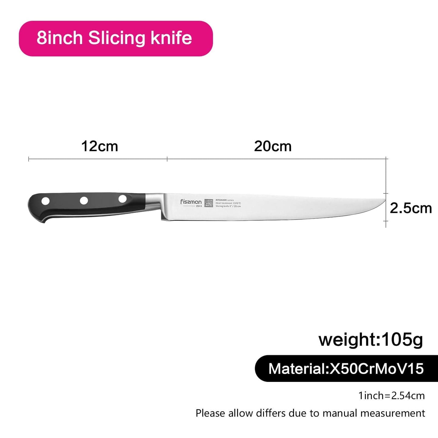 Fissman Home & Kitchen Kitkami 8" Slicing Knife