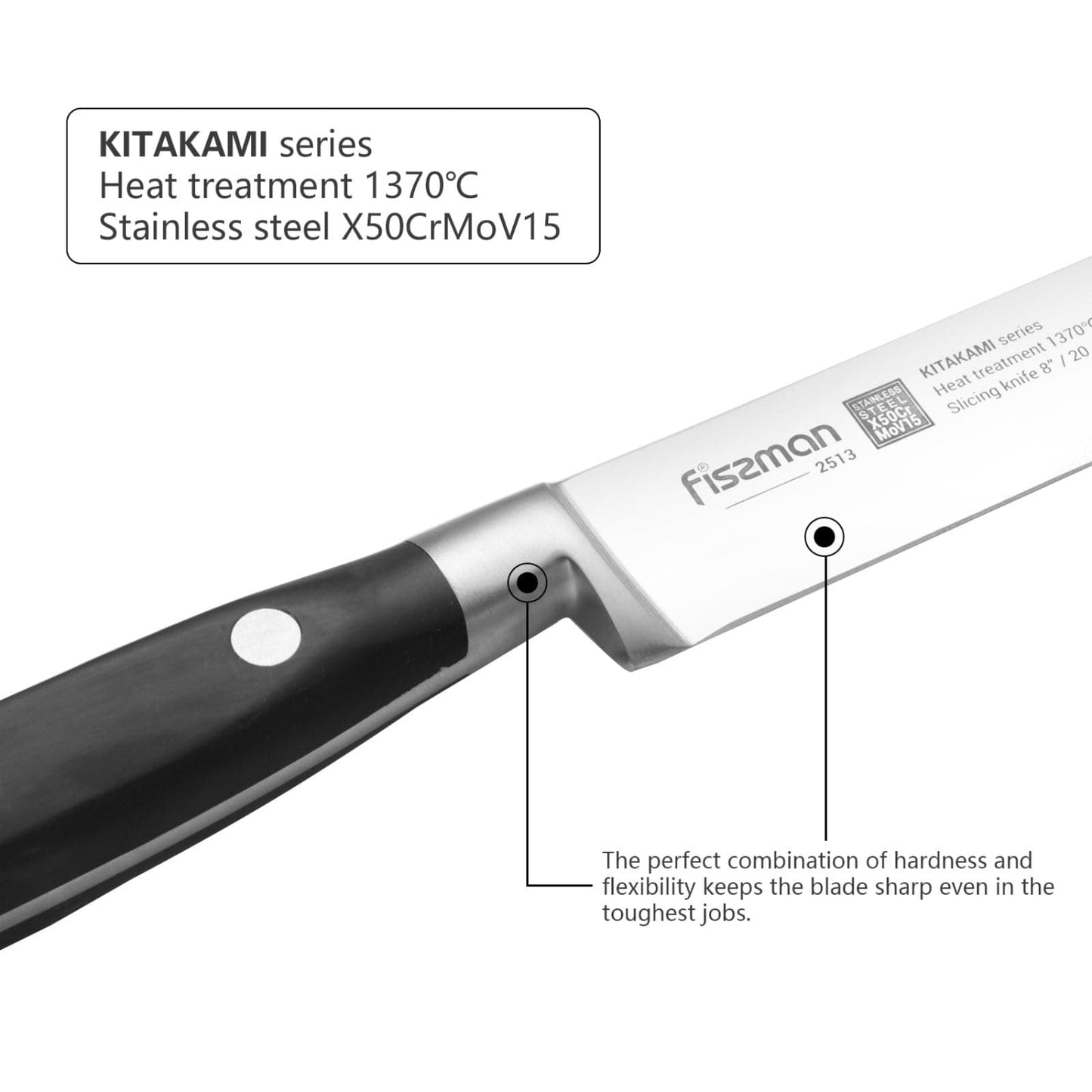 Fissman Home & Kitchen Kitkami 8" Slicing Knife