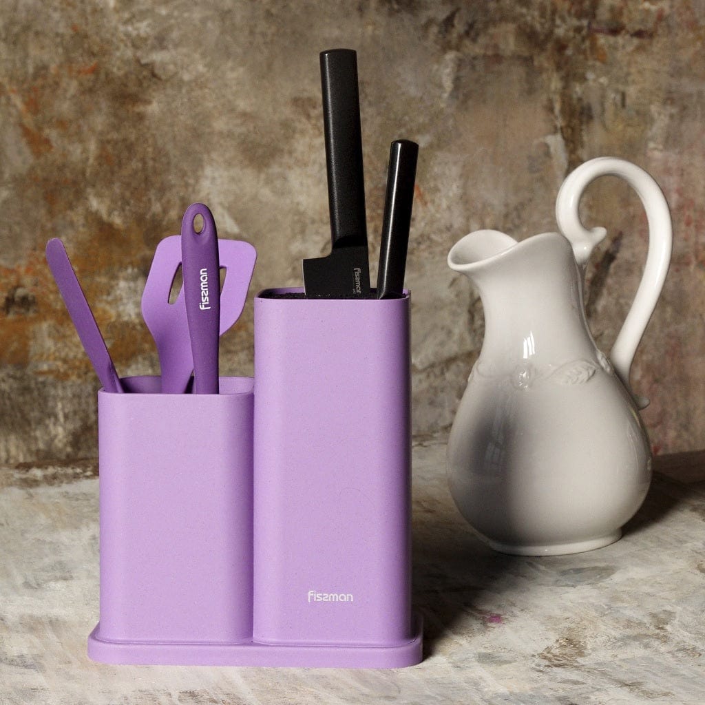 Fissman Home & Kitchen Knife and Utensil Organizer - Purple