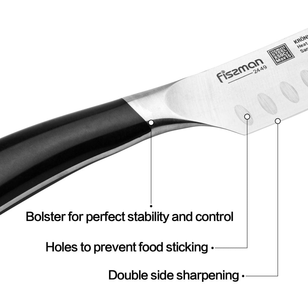 Fissman Home & Kitchen Kronung 5'' Santoku Knife