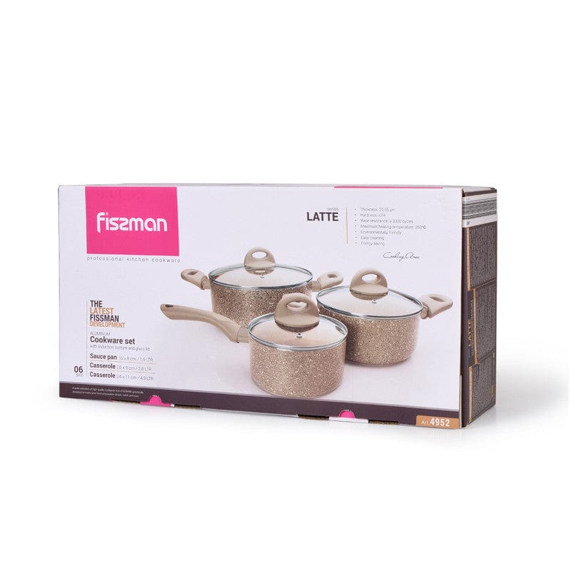 Fissman Home & Kitchen Latte Cookware Set