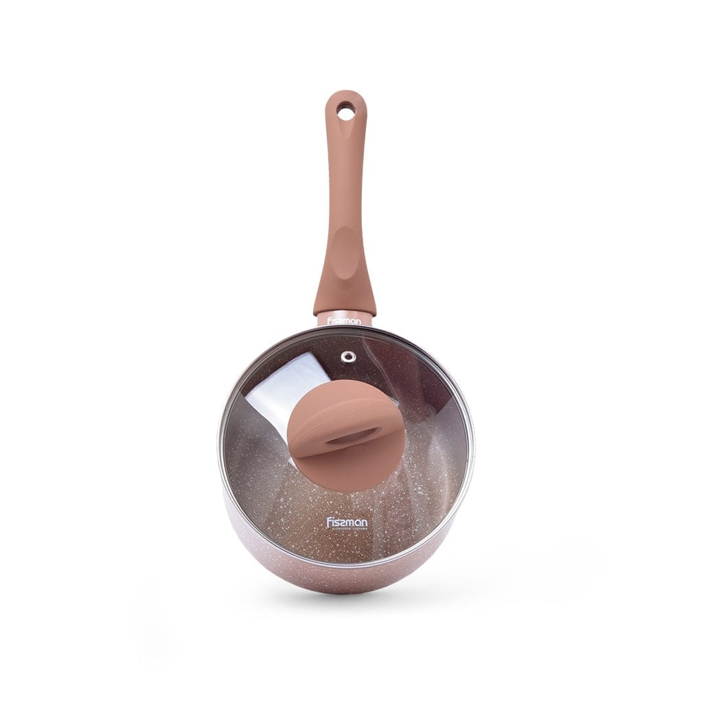 Fissman Home & Kitchen Latte Saucepan With Glass Lid 16cm