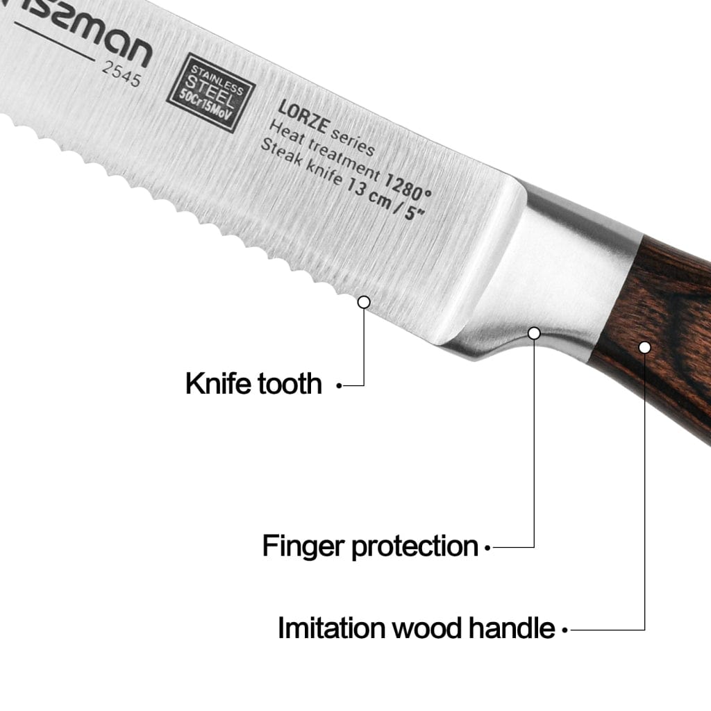 Fissman Home & Kitchen Lorze 5" Two Steak Knives