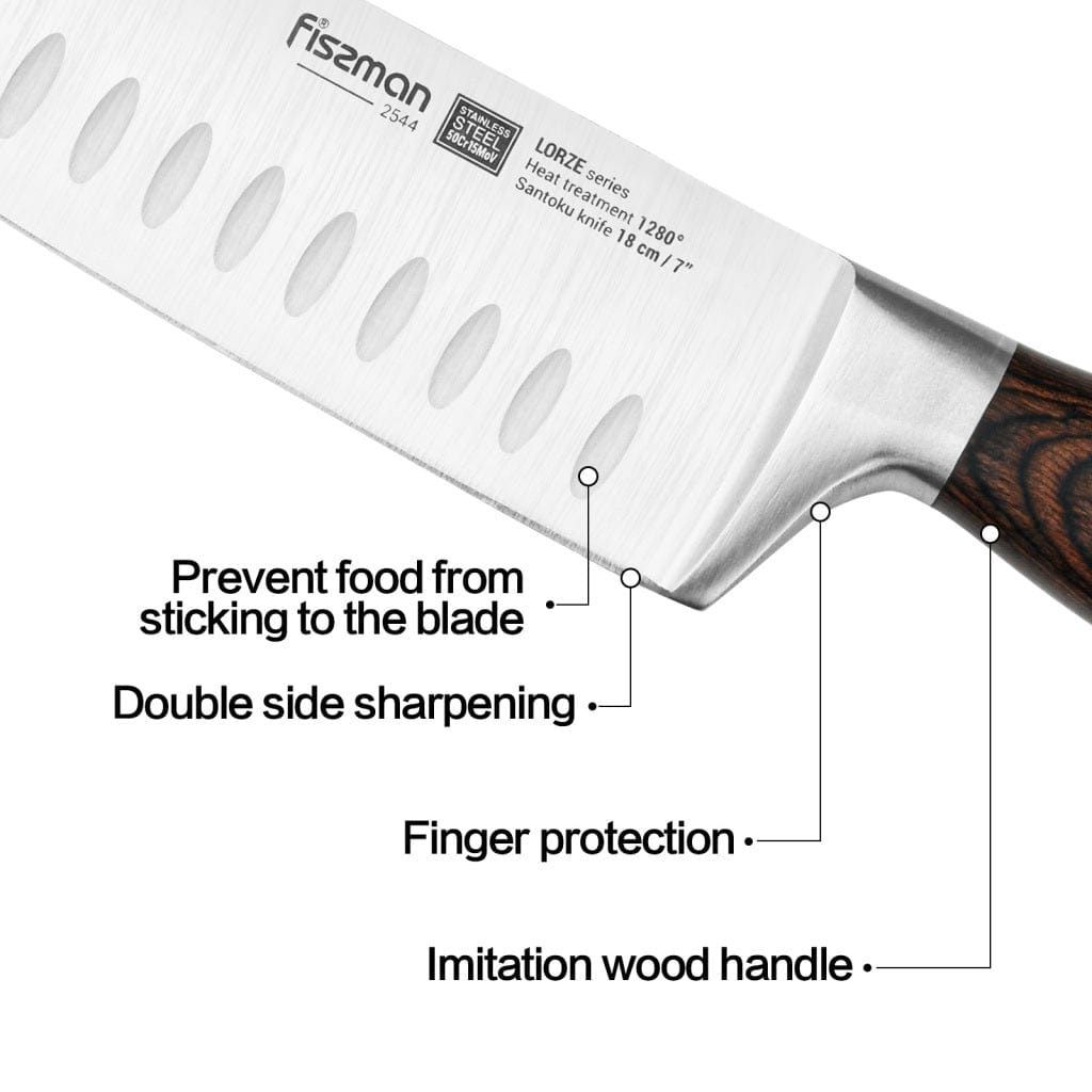 Fissman Home & Kitchen Lorze 7" Santoku Knife