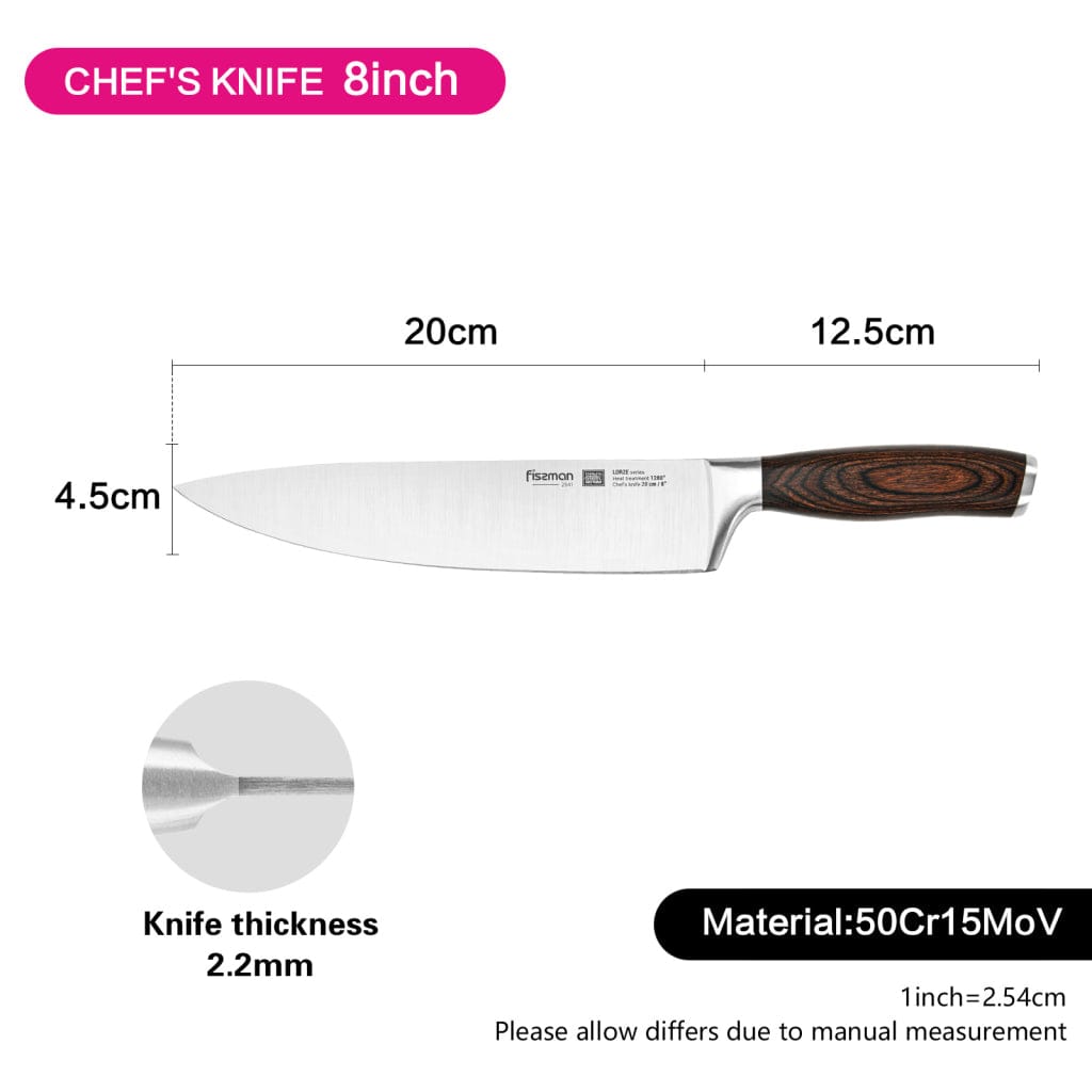 Fissman Home & Kitchen Lorze 8" Chef Knife