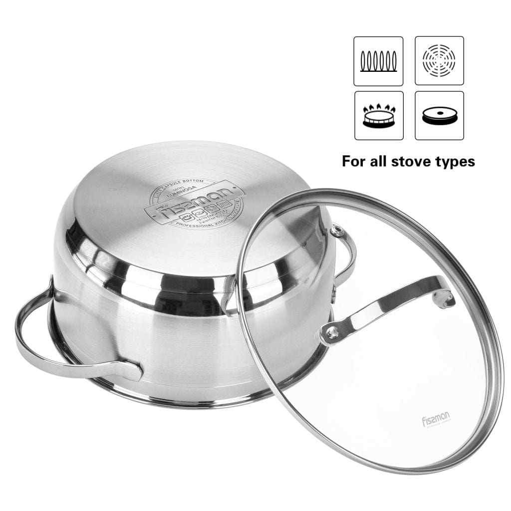 Fissman Home & Kitchen Luminosa Saucepan With Glass Lid