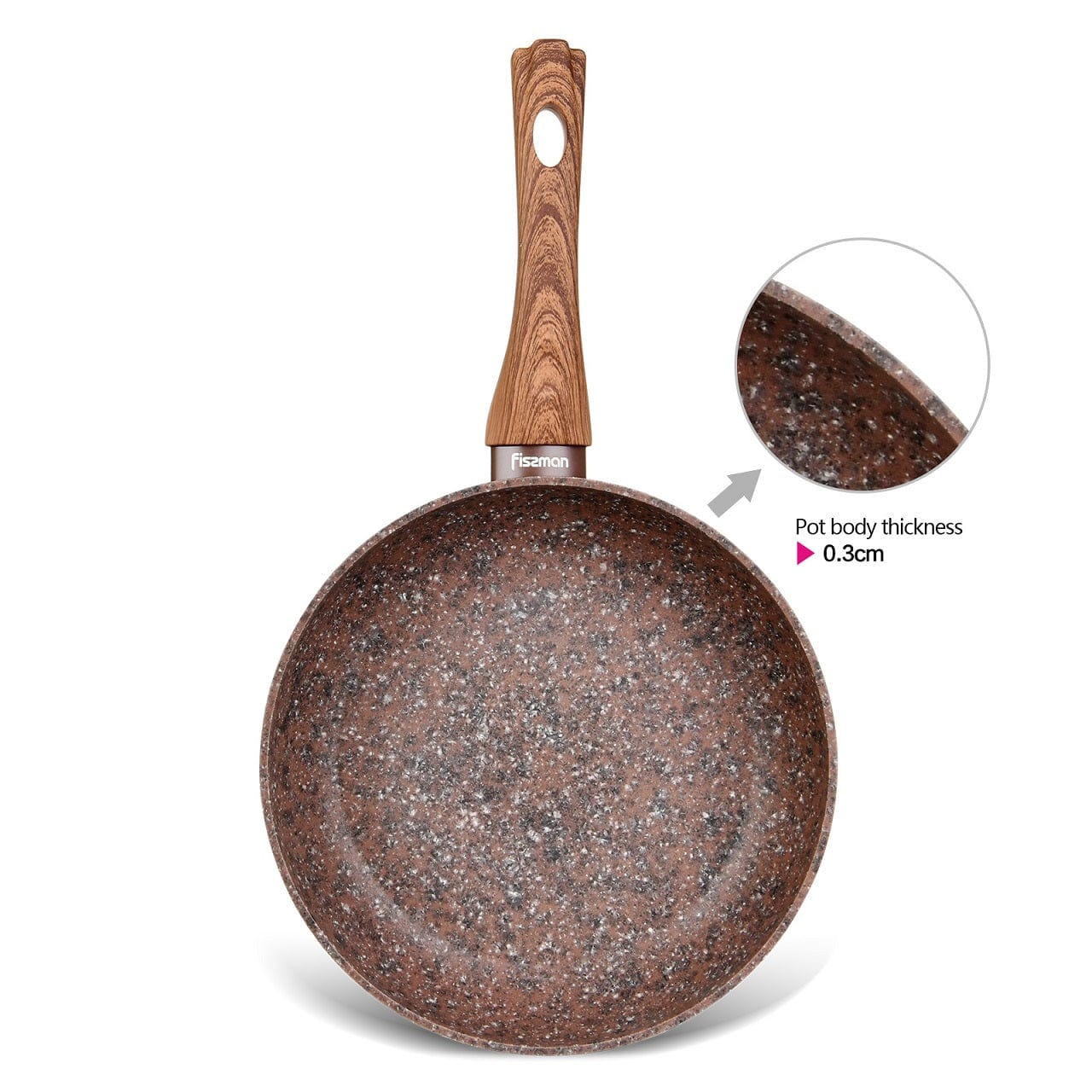 Fissman Home & Kitchen Magic Brown Frying Pan 26cm