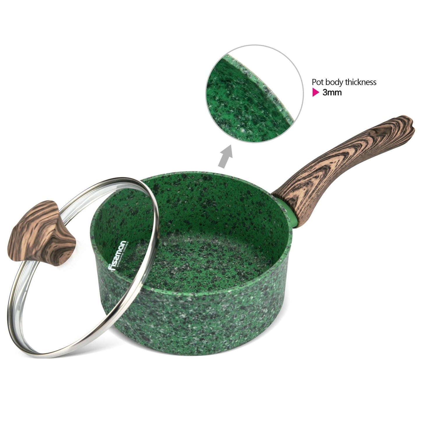 Fissman Home & Kitchen Malachite Sauce Pan 16cm